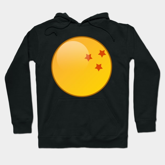 3- Star Dragon Ball Hoodie by Hedgie